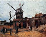 Moulin Canvas Paintings - Le Moulin de la Galette
